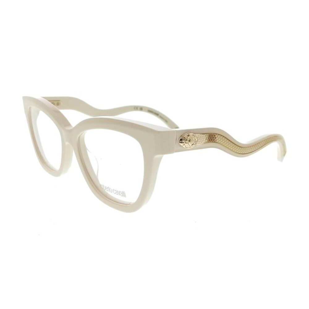 Roberto Cavalli VRC072 5309X7 Shiny Cream Cat Eye Womens Optical Frames